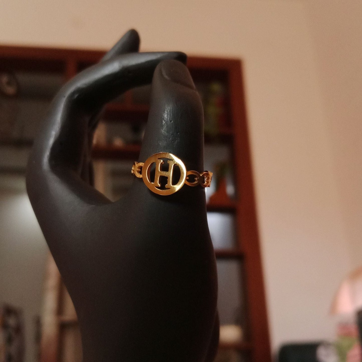 Blingso Hermès Inspired Golden Ring – View 5