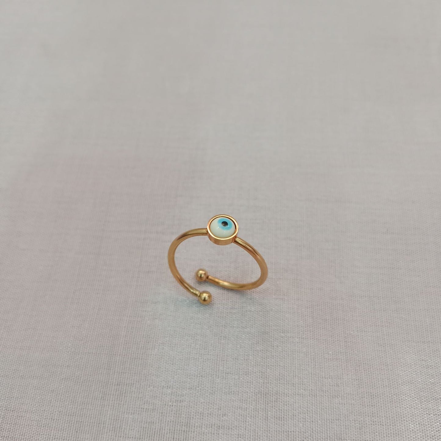 Blingso Mini Evil Eye Dainty Ring – Main View
