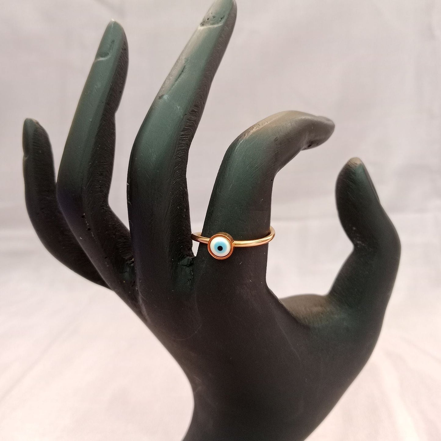 Blingso Mini Evil Eye Dainty Ring – View 4