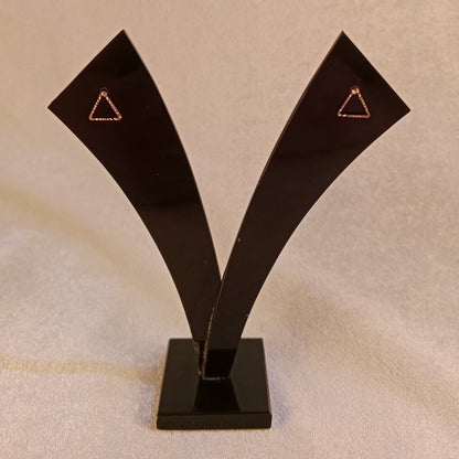 Triangle Shape Earring Studs – Gold Tone