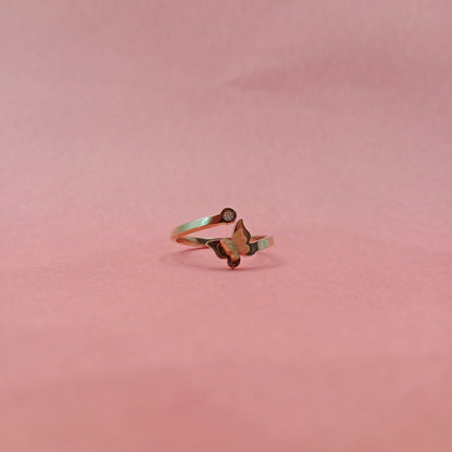 Blingso Butterfly Open Golden Ring – View 4