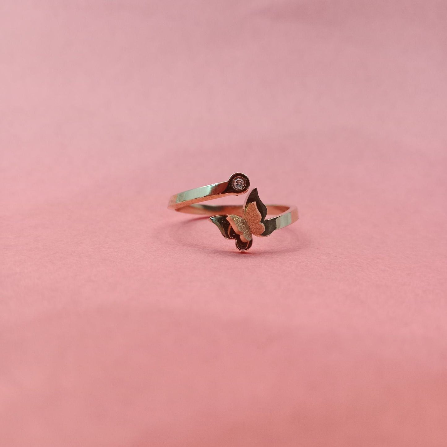 Blingso Butterfly Open Golden Ring – View 5