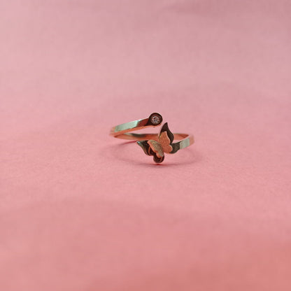 Blingso Butterfly Open Golden Ring – View 5