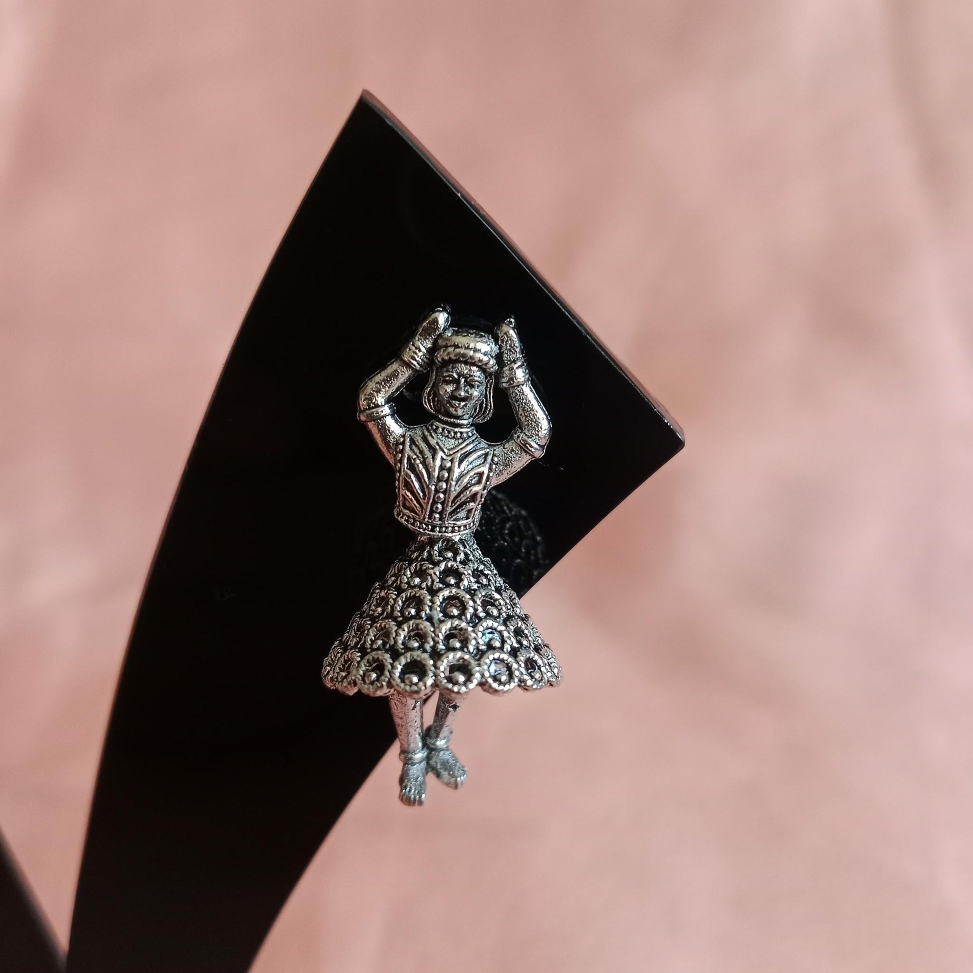 Classic Dancer Oxidized Earrings