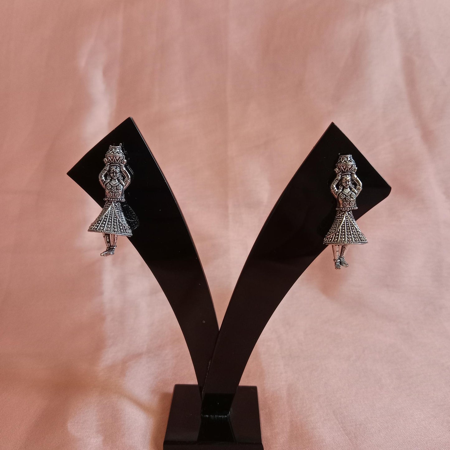 Classic Dancer Oxidized Earrings