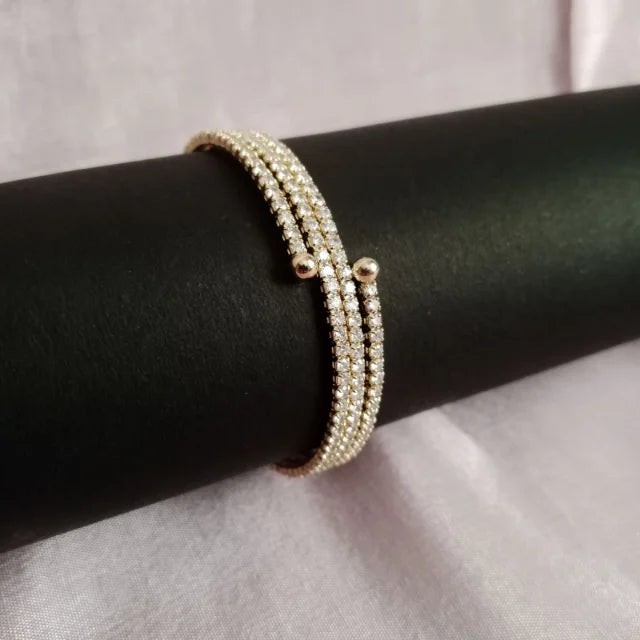 Blingso Classic Diamond Row Bracelet – Main View