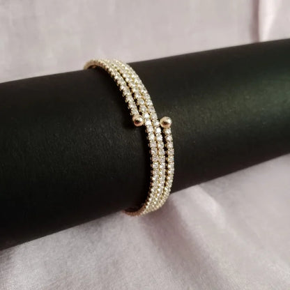 Blingso Classic Diamond Row Bracelet – Main View