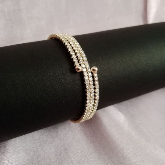 Blingso Classic Diamond Row Bracelet – View 2