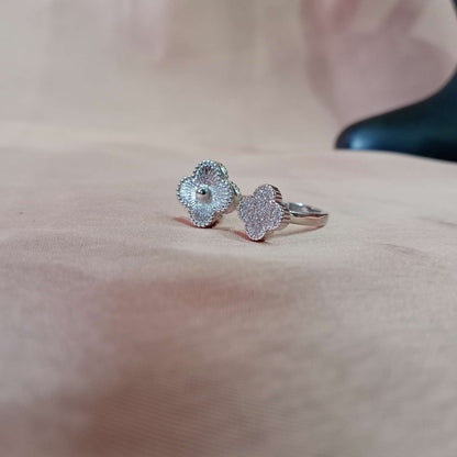 Blingso Floral Charm Adjustable Ring – View 4
