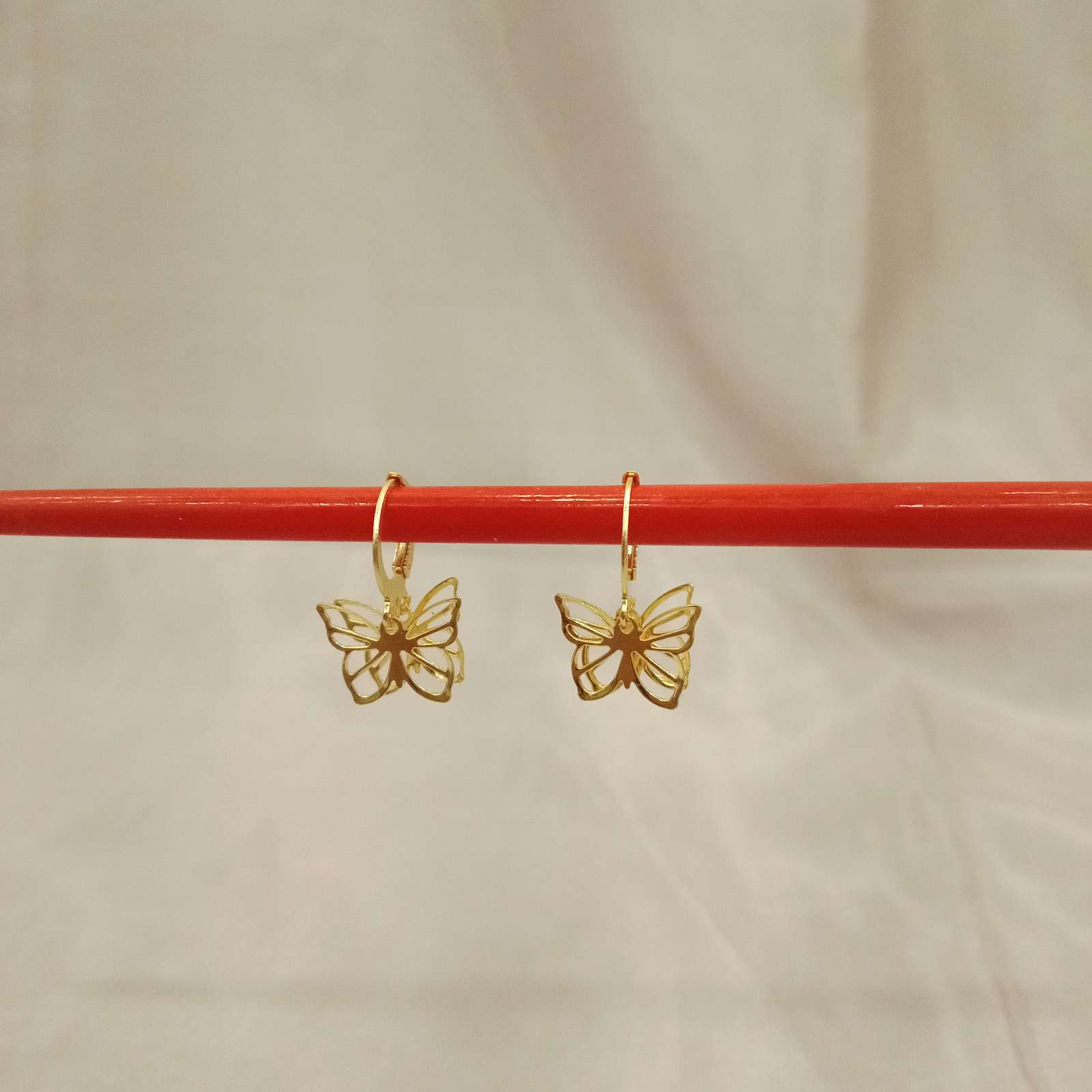 Golden Butterfly Cutout Earrings – playful boho earrings