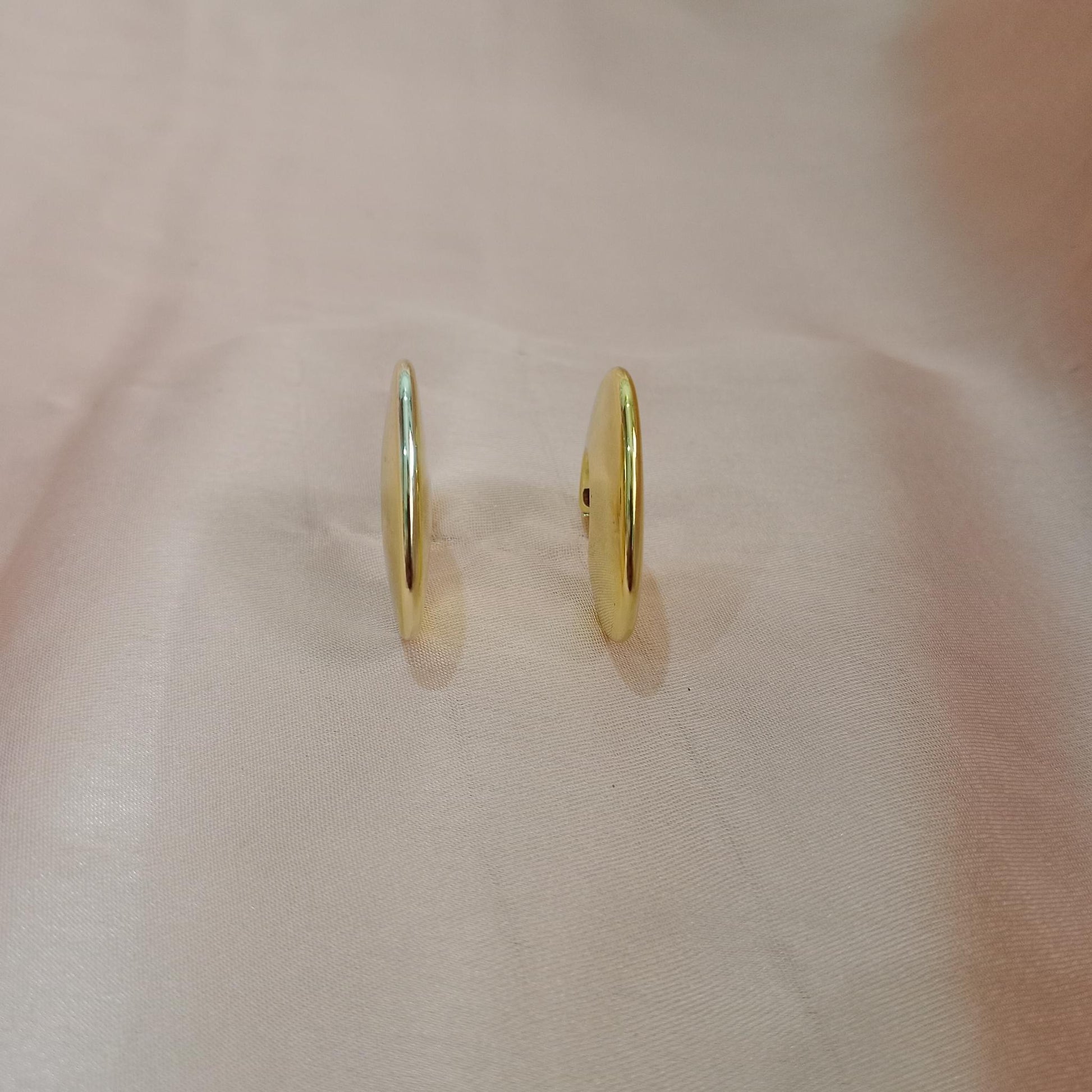 Golden Irregular Hoop Earrings