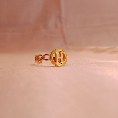 Blingso Hermès Inspired Golden Ring – View 3
