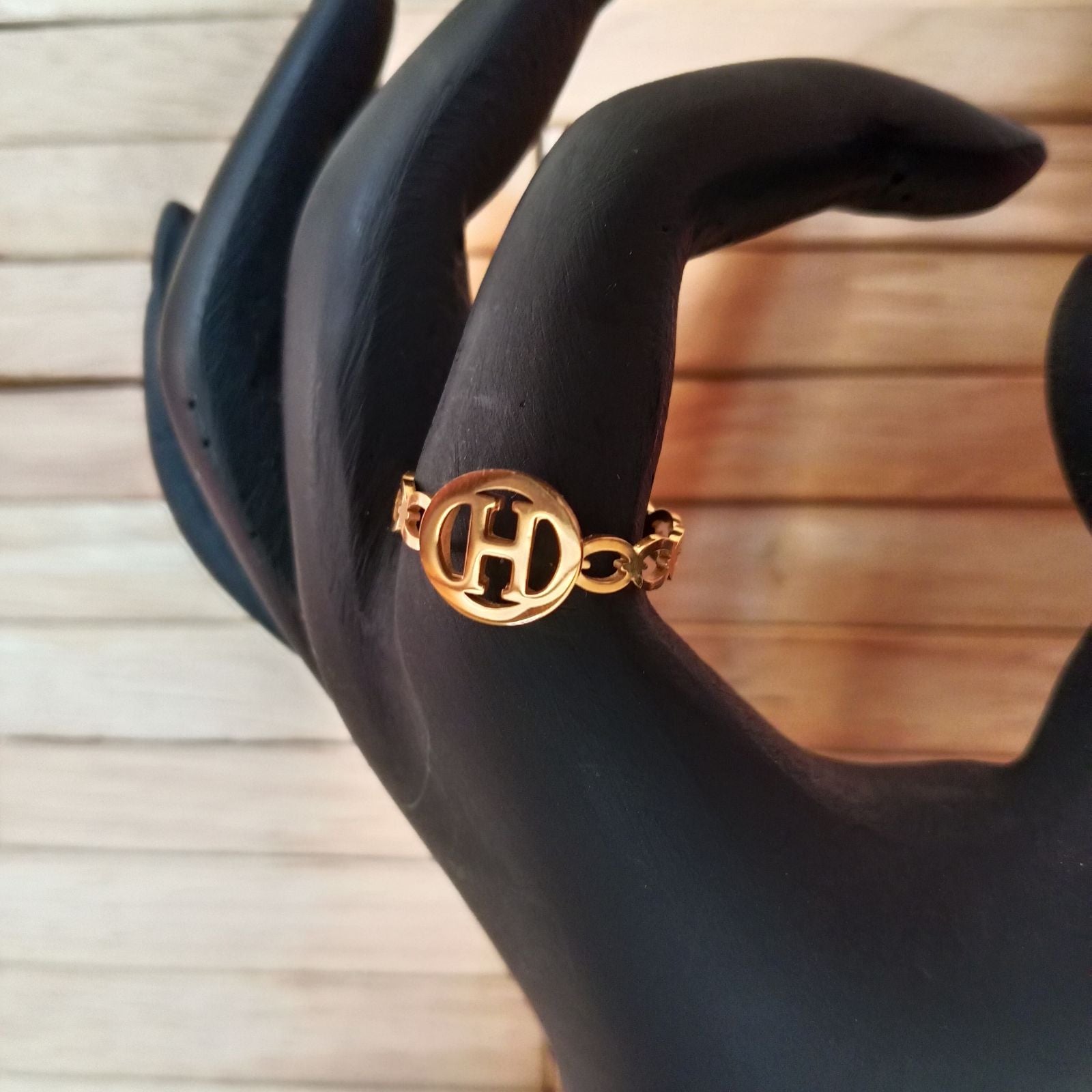 Blingso Hermès Inspired Golden Ring – View 2