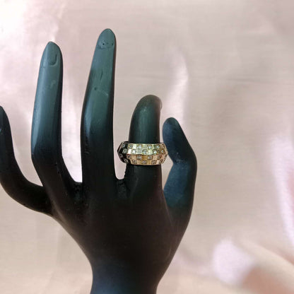 Blingso Luxe Golden Block Ring – View 3