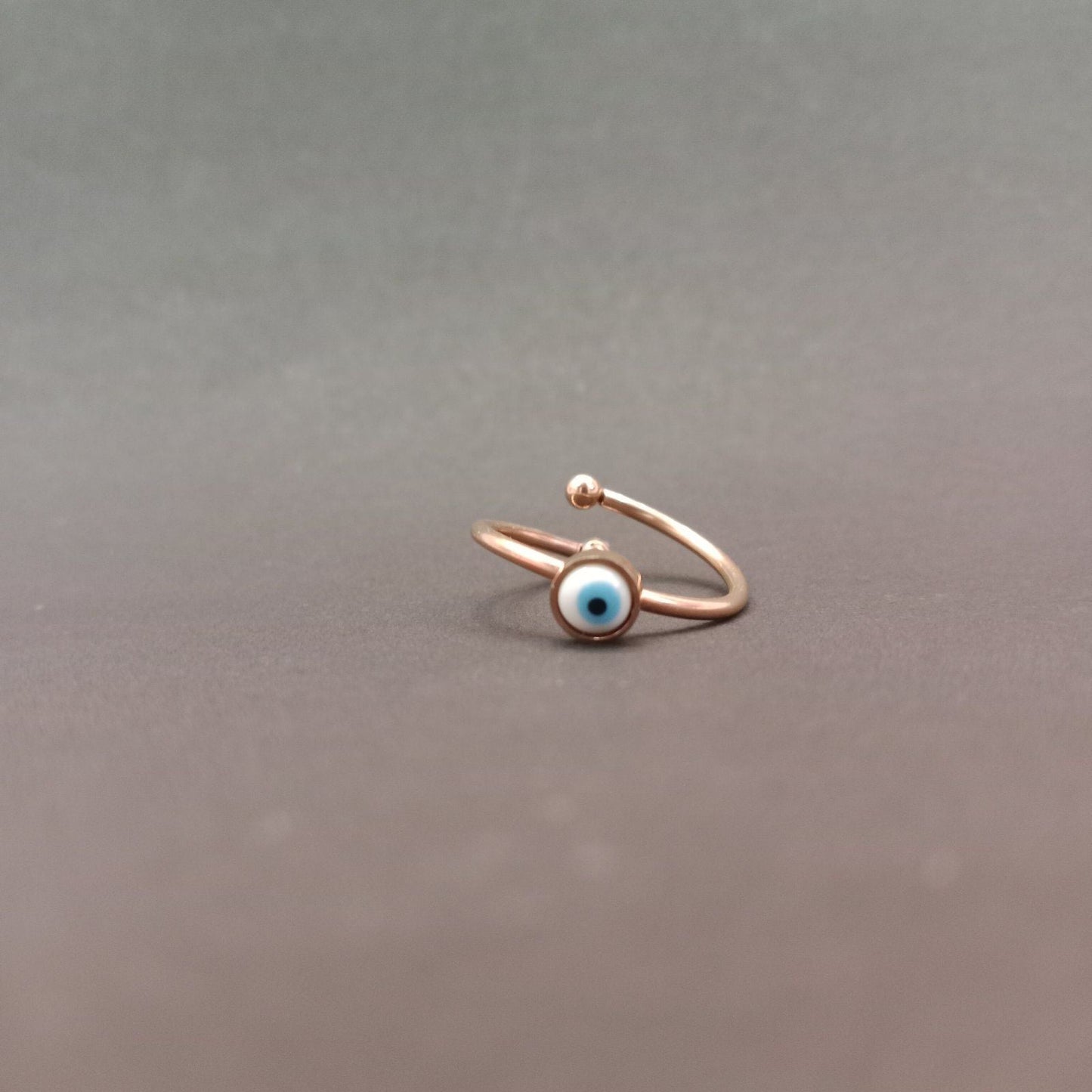Blingso Mini Evil Eye Dainty Ring – View 3