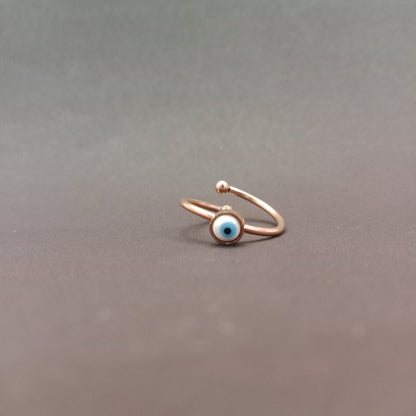 Blingso Mini Evil Eye Dainty Ring – View 3