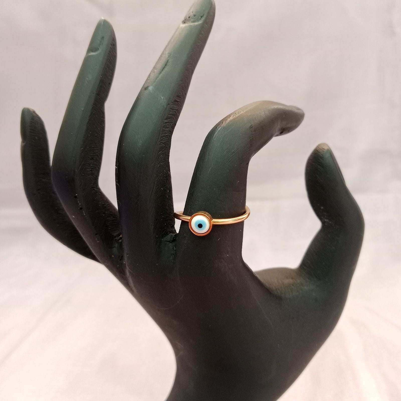 Blingso Mini Evil Eye Dainty Ring – View 4