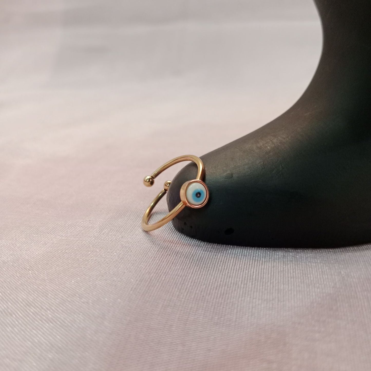 Blingso Mini Evil Eye Dainty Ring – View 2