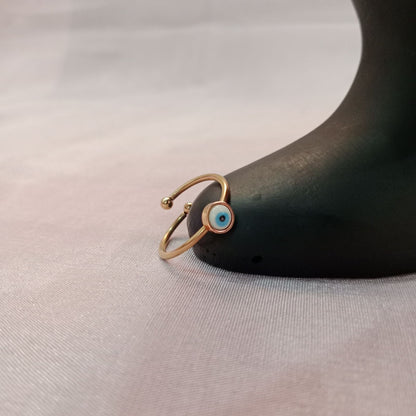 Blingso Mini Evil Eye Dainty Ring – View 2