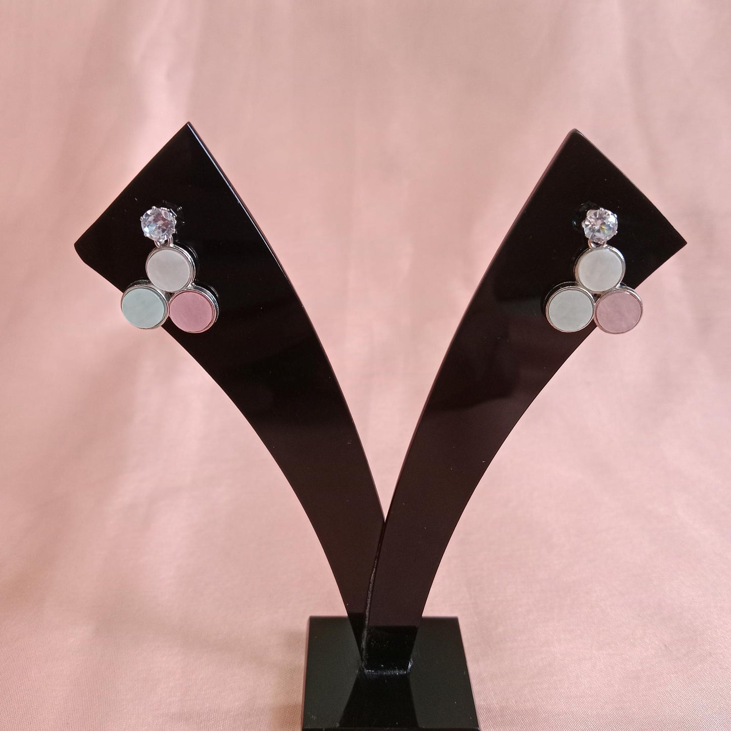 Pastel Round Trio Earrings