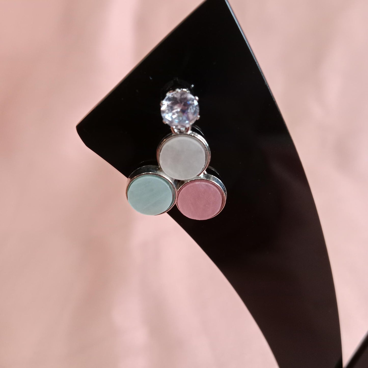 Pastel Round Trio Earrings