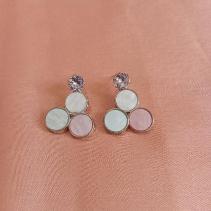 Pastel Round Trio Earrings