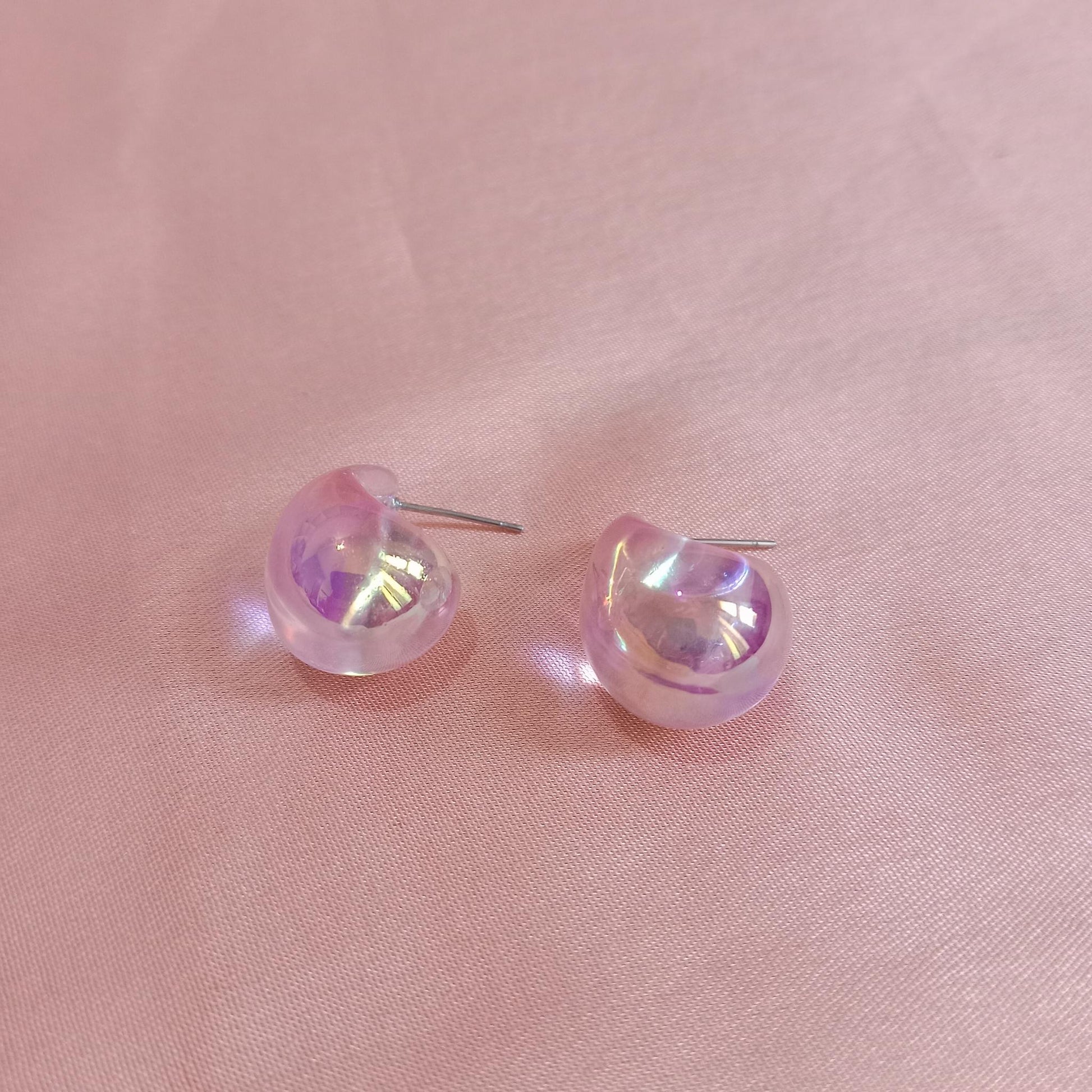 Rainbow Teardrop Stud Earrings