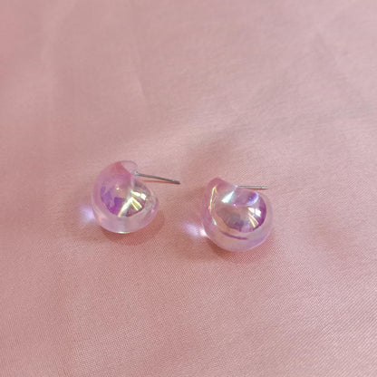 Rainbow Teardrop Stud Earrings