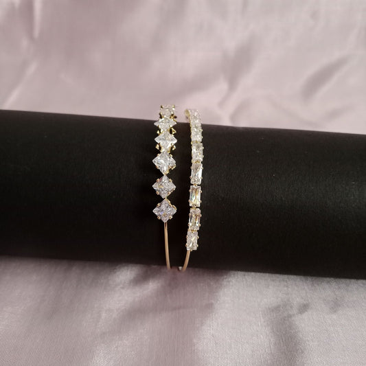 Blingso Square Diamond Stone Statement Bracelet – View 2